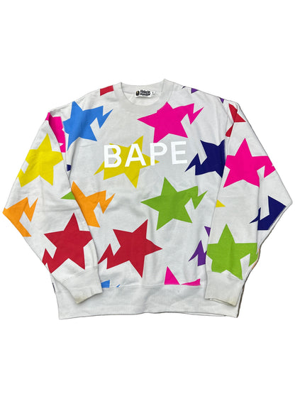 BAPE STA Crewneck Light Grey Preloved
