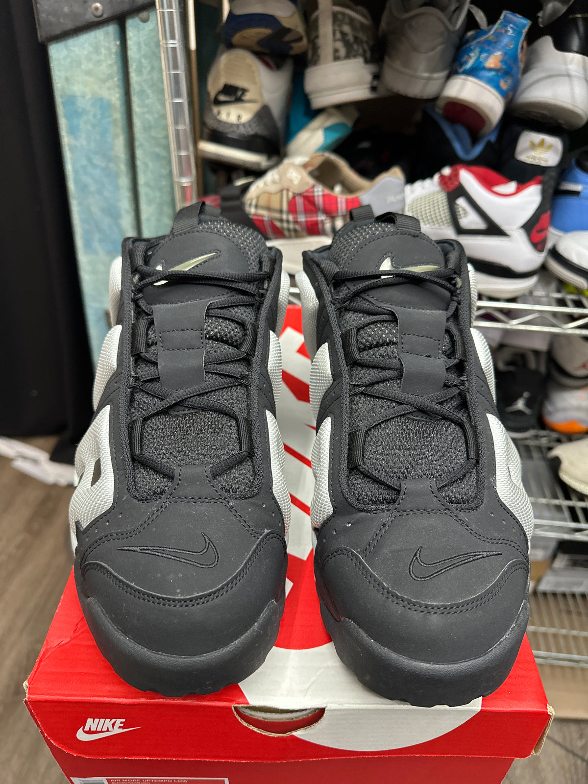 Nike Air More Uptempo Low Black Photon Dust Preloved
