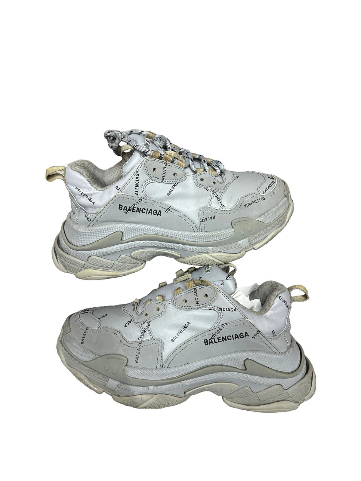 Balenciaga Triple S Allover Grey/Blk Preloved