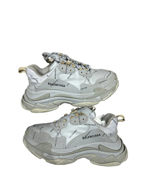 Balenciaga Triple S Allover Grey/Blk Preloved
