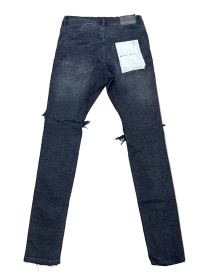 Purple Jeans Black Knee Blowout Preloved