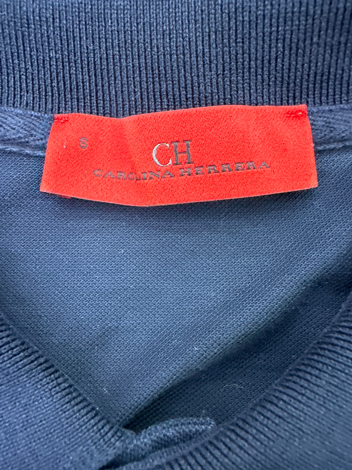 Carolina Herrera Polo Shirt Navy Preloved