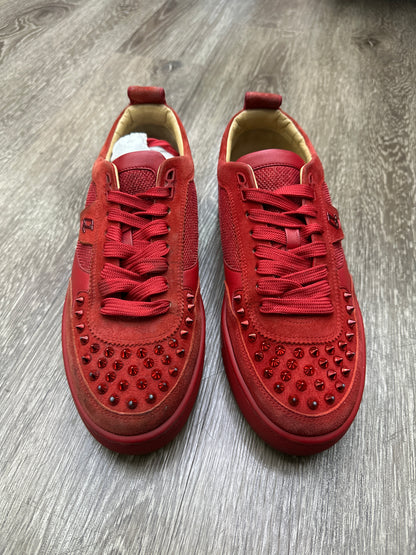 Christian Louboutin Happrui Spiked Suede Red Preloved