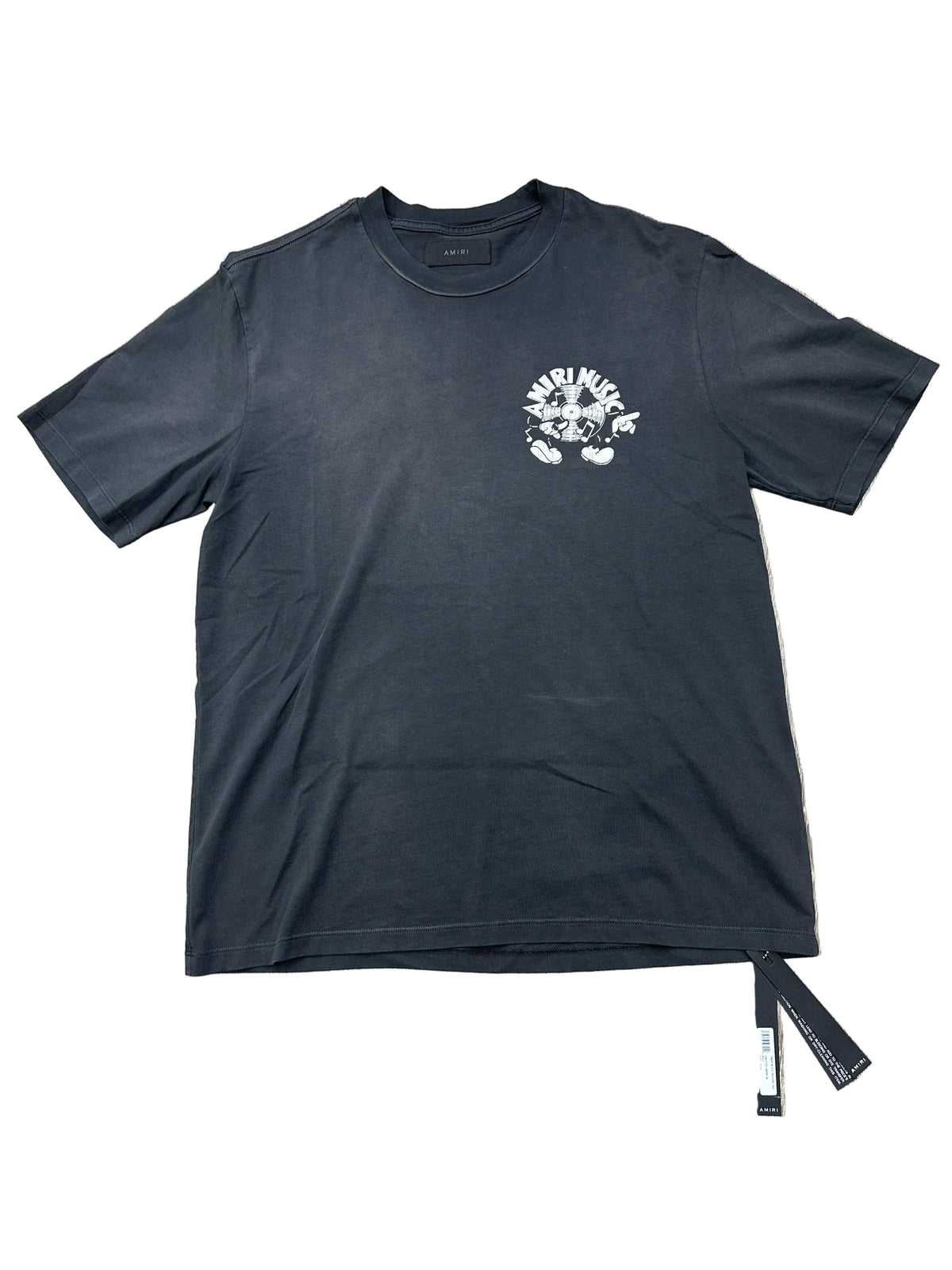 Amiri Music Record Tee Black Preloved