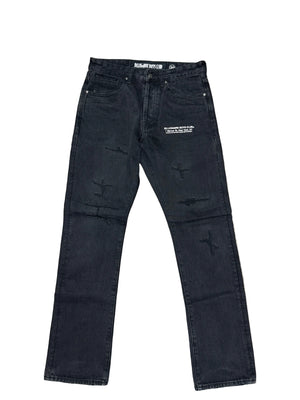 Billionaire Boys Club Mercer Ripped Jeans Dark Hive Wash Preloved