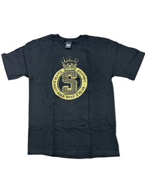 Stussy Tee Black/Gold New