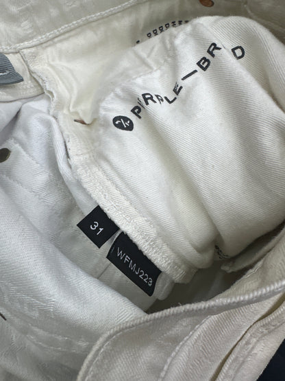 Purple Brand Cream Low Rise Skinny Jeans Preloved