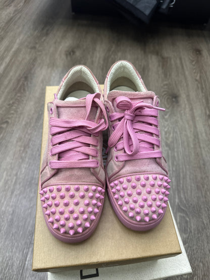 Christian Louboutin Vieira Spike Pink Suede Preloved