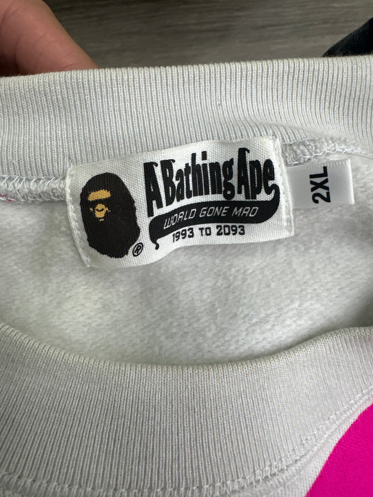 BAPE STA Crewneck Light Grey Preloved