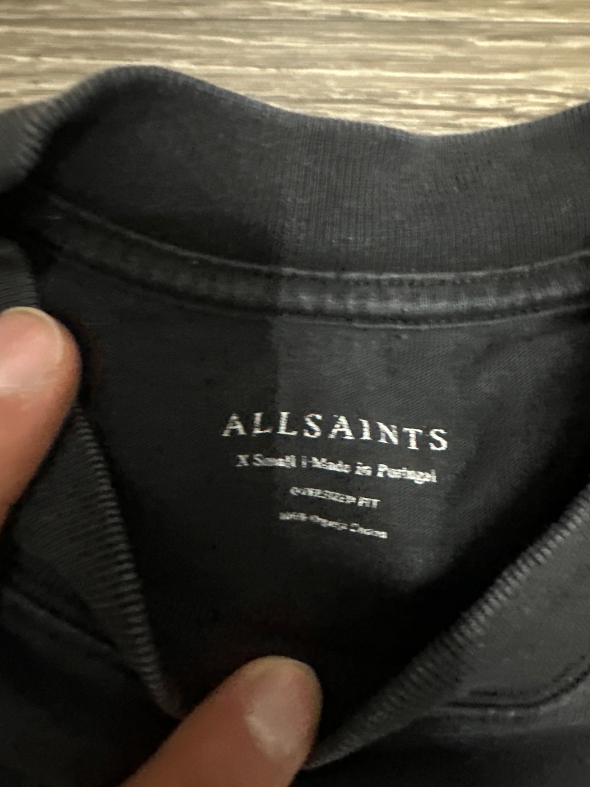 All Saints Black Classic T-Shirt Preloved