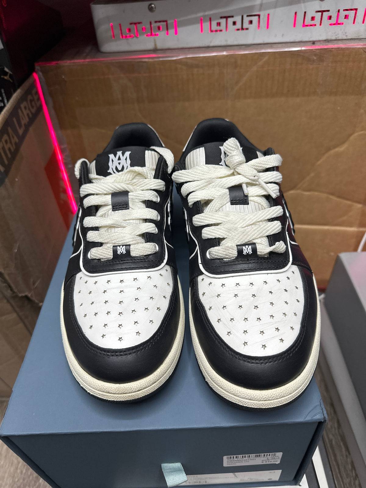 Amiri Newport Low Black/White Preloved