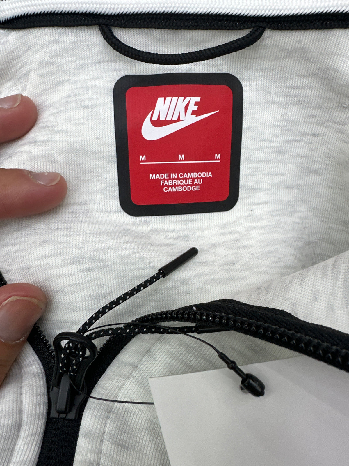Nike Tech Zip Up Light Grey New