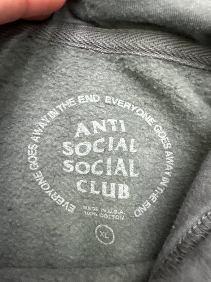 Anti Social Social Club Hoodie Grey Preloved