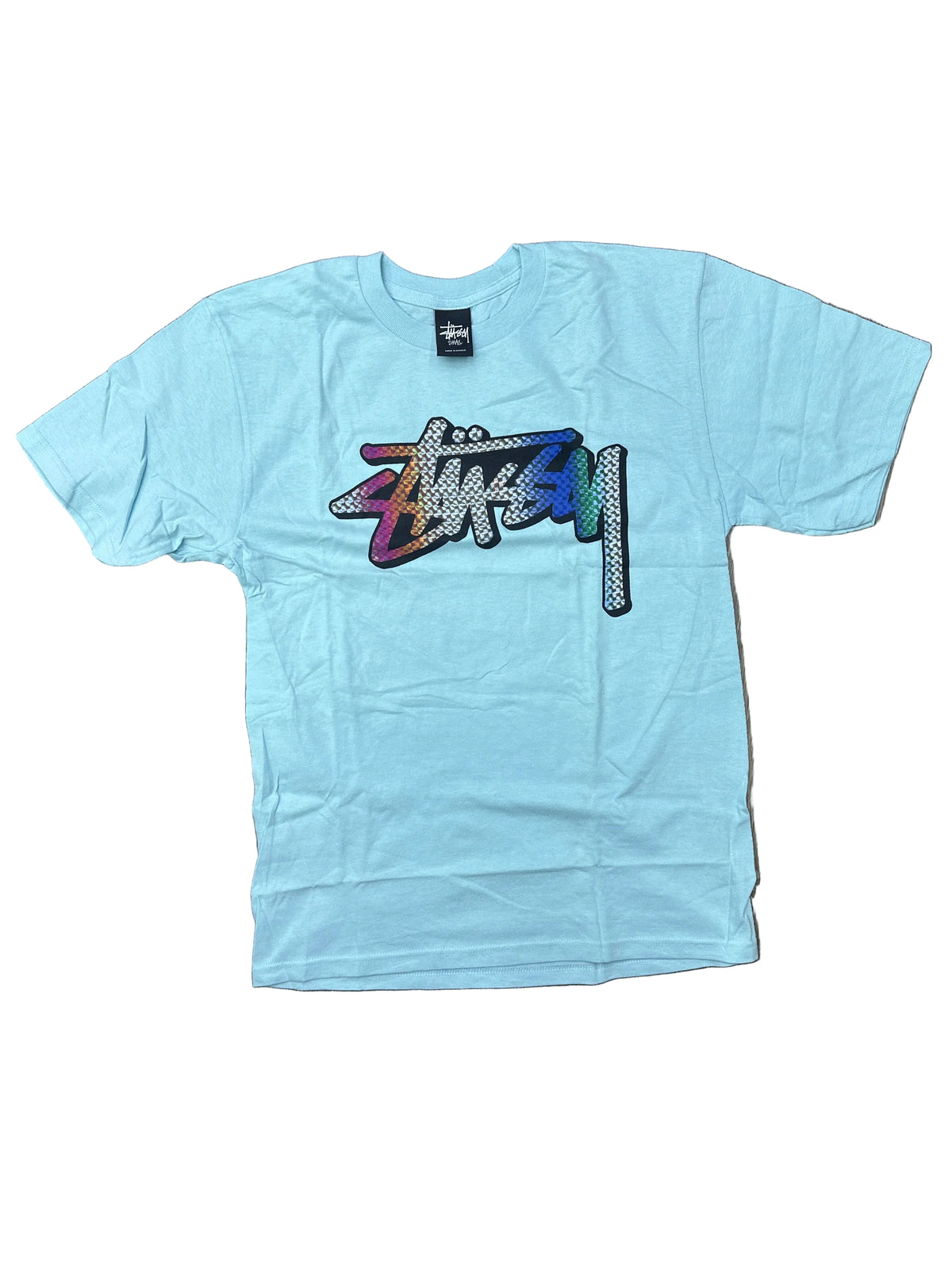 Stussy Tee Light Blue/Multi New
