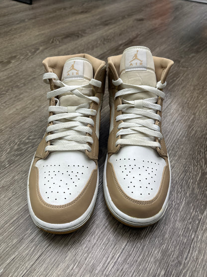 Jordan 1 Mid Tan Gum Sz 11.5 Preloved