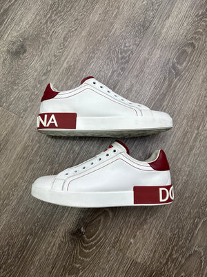 Dolce & Gabbana Portofino White/Burgundy Preloved