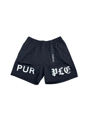 Purple Brand Black Swim Short New