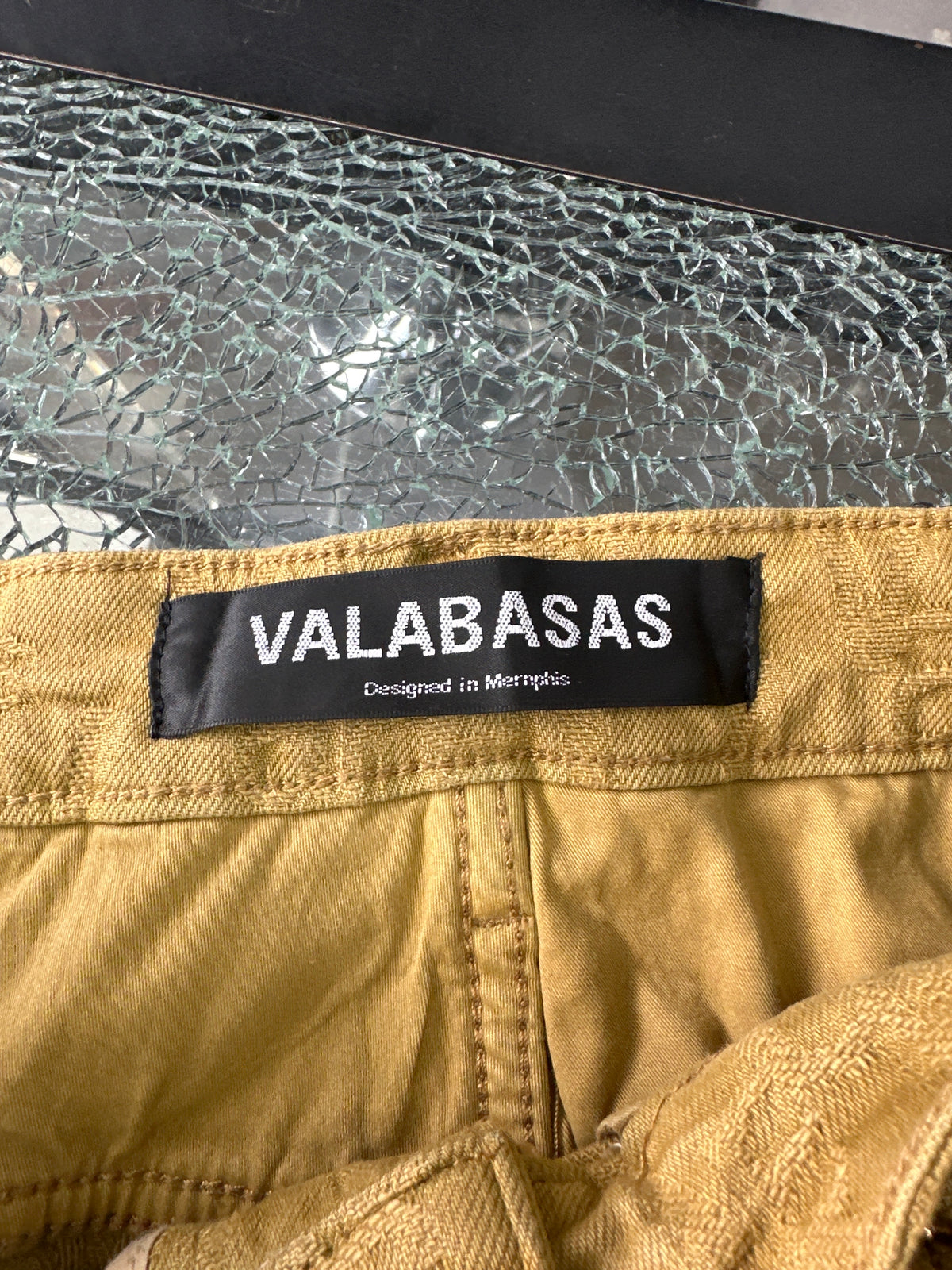 Valabasas Jeans Monogram Tan New