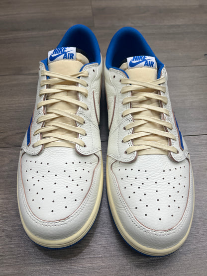 Travis Jordan 1 Low Fragment Sail Military Blue Preloved