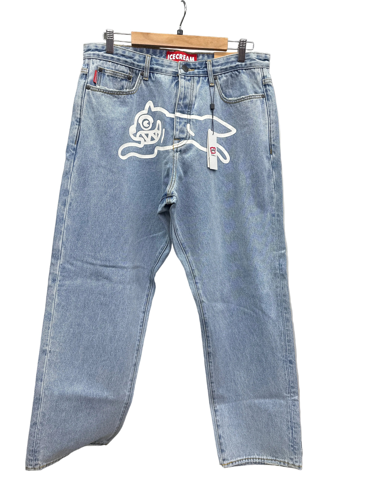 IceCream Running Dog Light Denim Jeans New