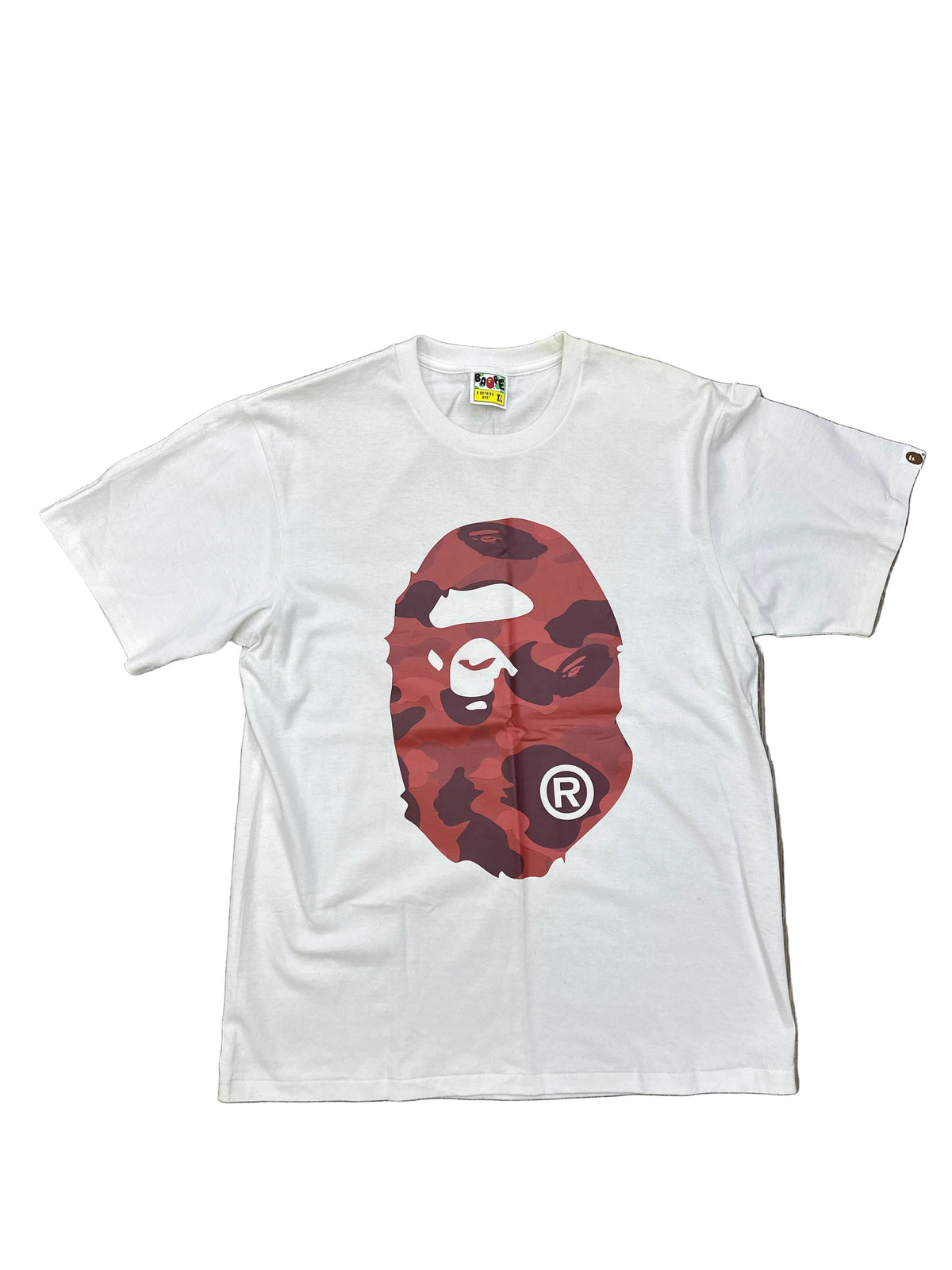 BAPE Camo Big Ape Head White/Red New