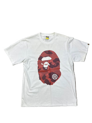 BAPE Camo Big Ape Head White/Red New