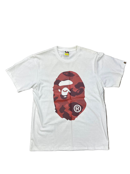 BAPE Camo Big Ape Head White/Red New