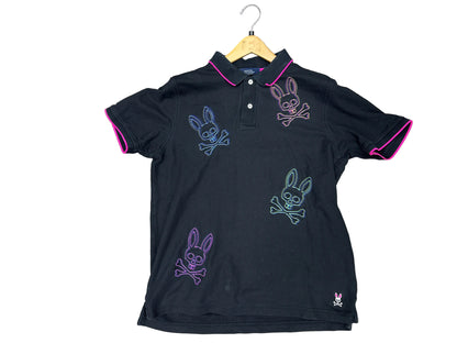 Psycho Bunny Polo Black/Multi Preloved