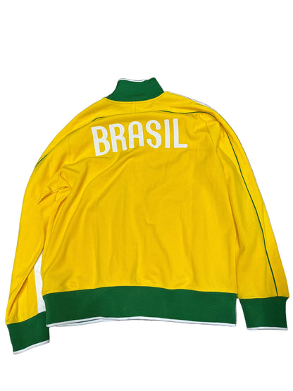 Nike Brasil Zip Up Track Jacket Yellow/Green New