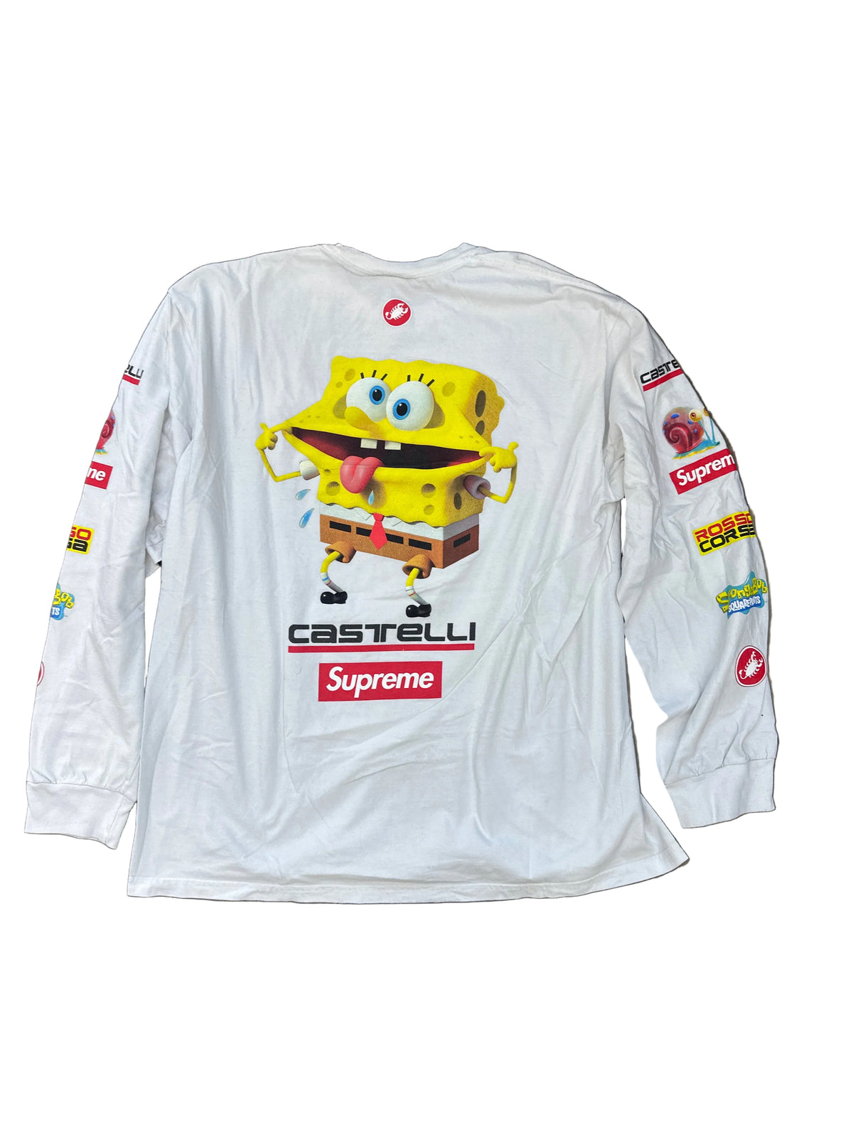 Supreme x Castelli x SpongeBob LS Tee White Preloved
