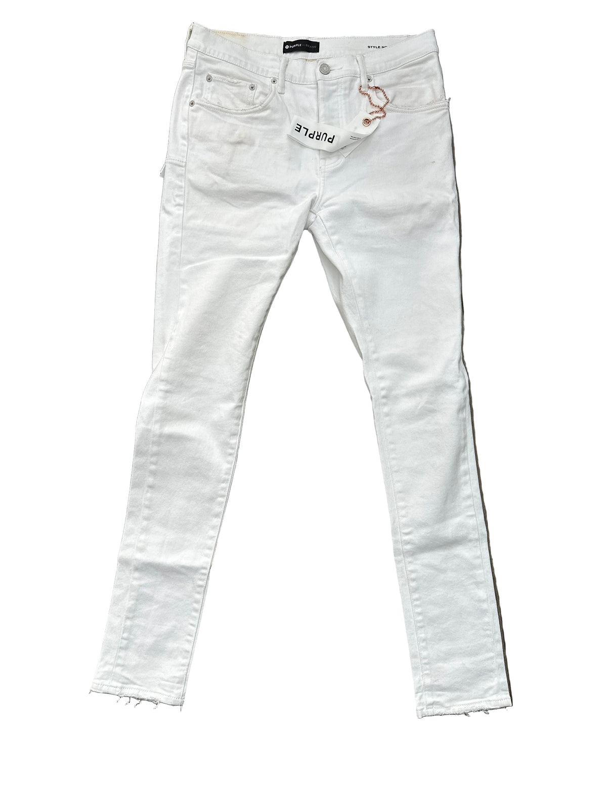 Purple Jeans White Preloved