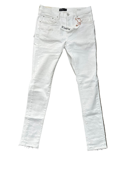 Purple Jeans White Preloved