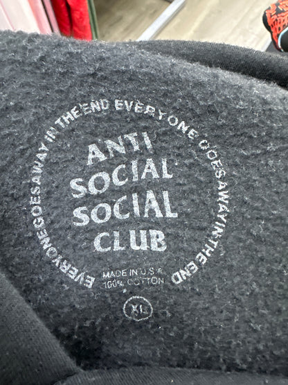 Anti Social Social Club Koch Hoodie in Black Preloved