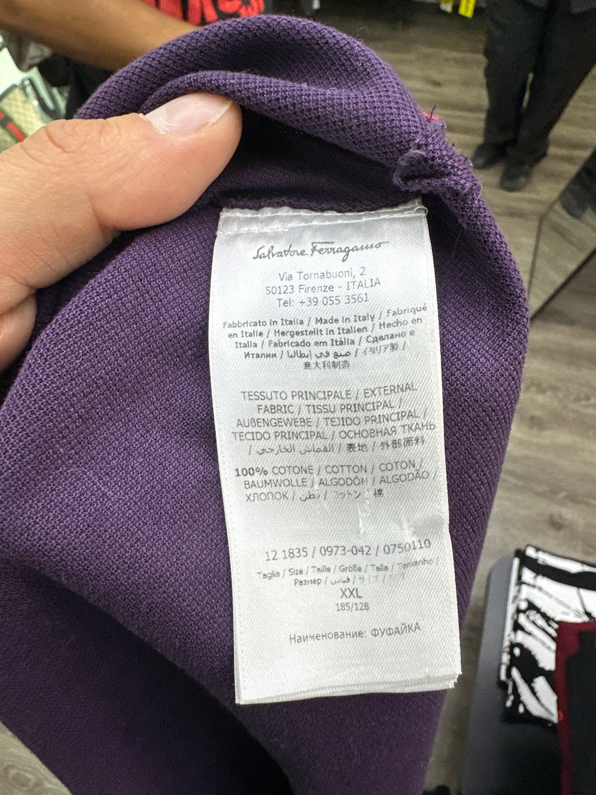 Salvatore Ferragamo Purple Polo Preloved