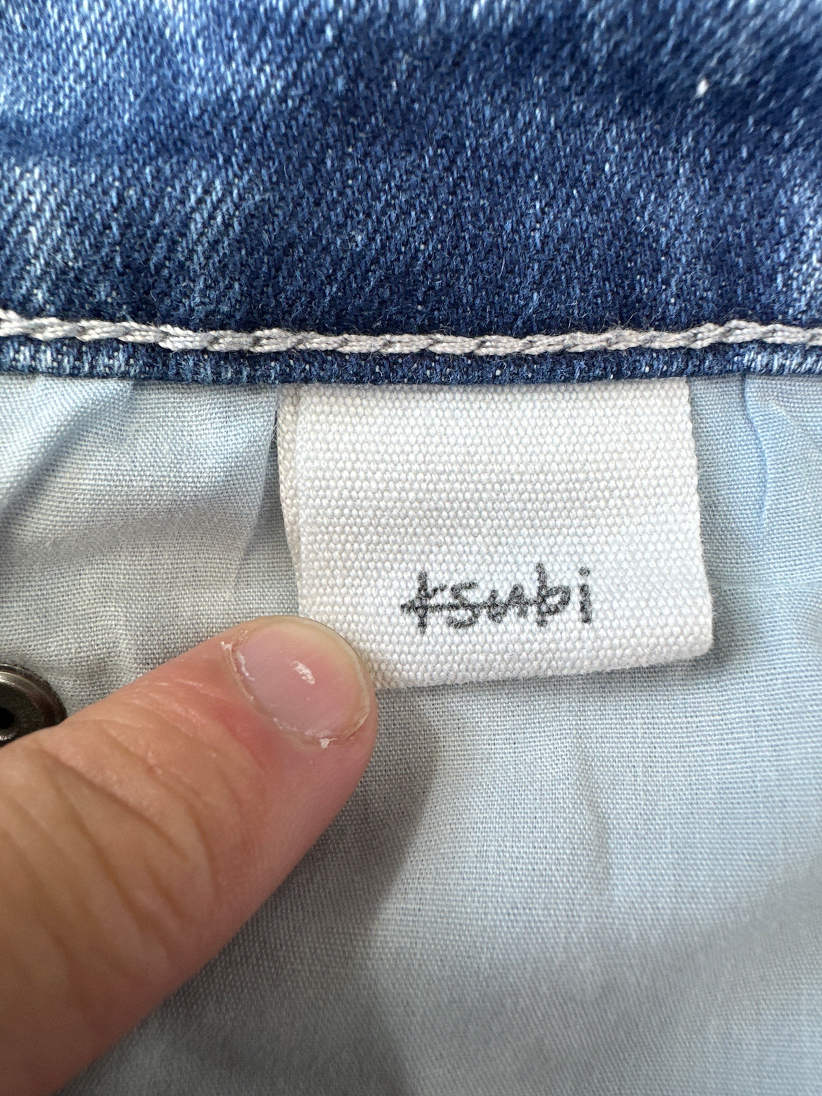 Ksubi Jeans Light Wash Metallic Crosses Preloved
