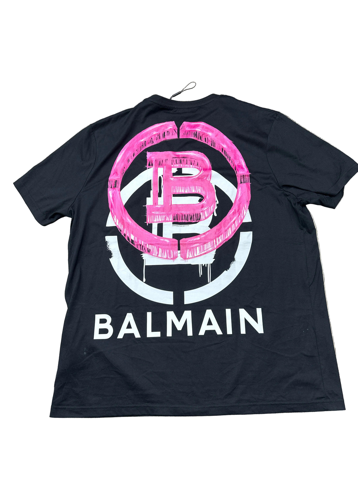 Balmain Tee B/W Pink Preloved