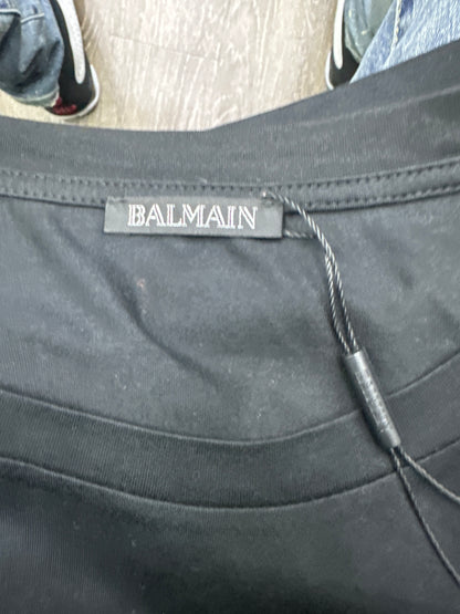 Balmain Tee B/W Pink Preloved