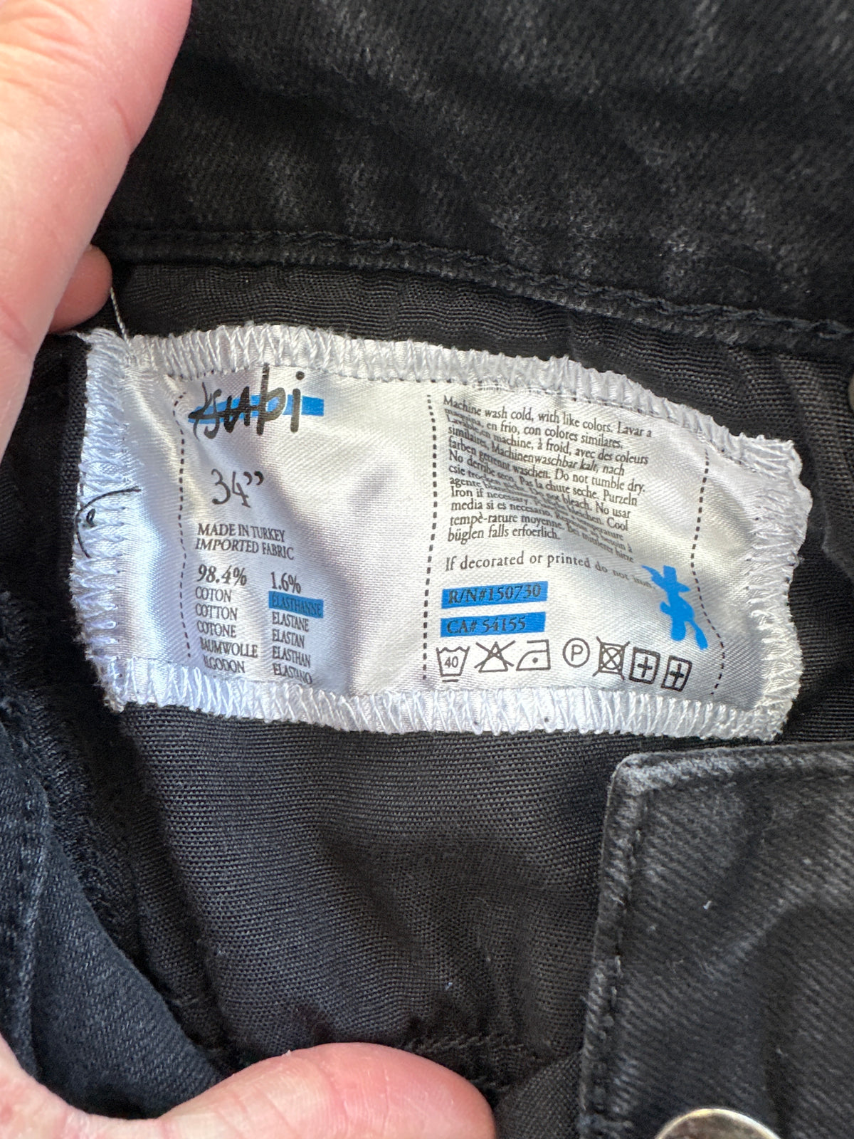 Ksubi Jeans Black Preloved