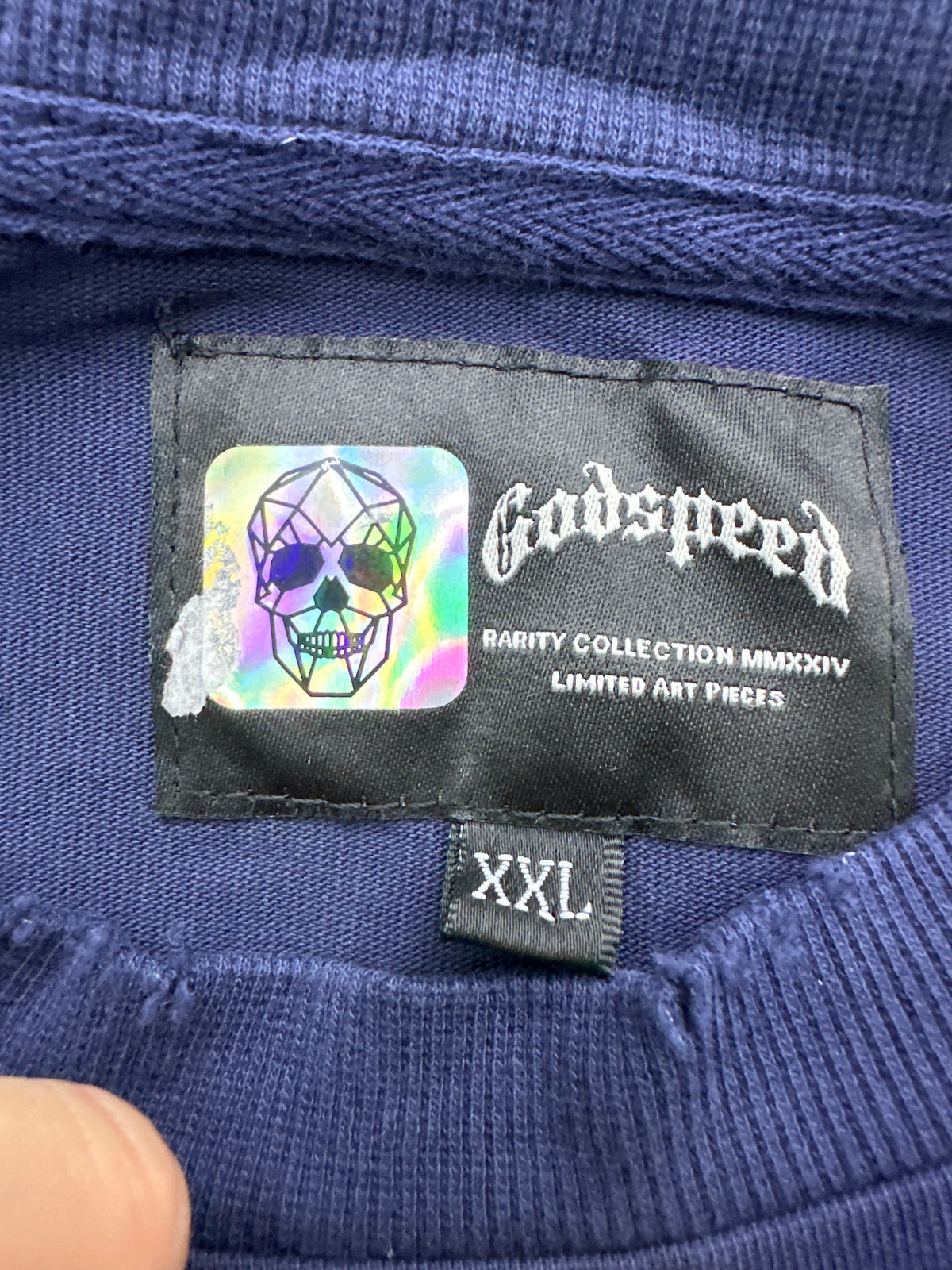 Godspeed Purple City Liberty Tee Navy New