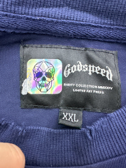 Godspeed Purple City Liberty Tee Navy New