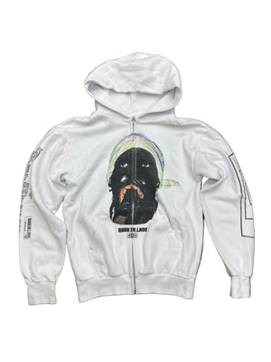 A$AP Rocky Zip Up White Preloved