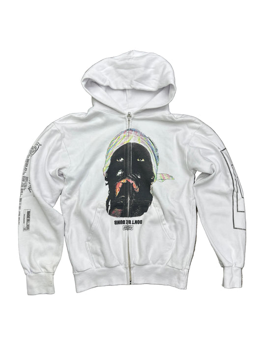 A$AP Rocky Zip Up White Preloved