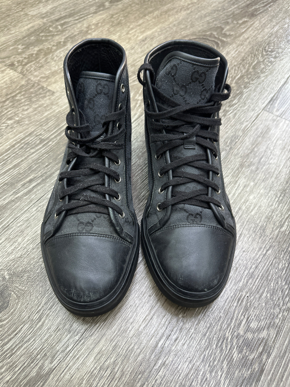 Gucci GG Canvas Black High Top Preloved