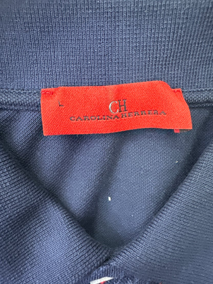 Carolina Herrera Polo Shirt Navy Preloved