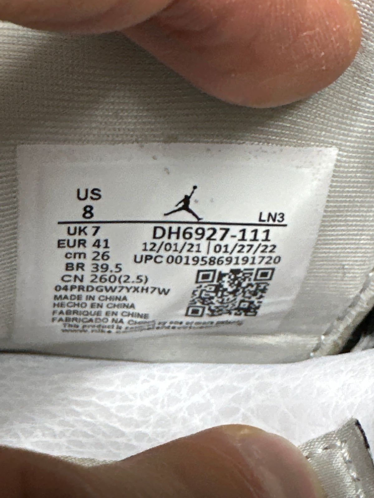 Jordan 4 Military Black Preloved Size 8