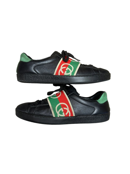 Gucci Ace Elastic Web Blk/Grn/Red Preloved