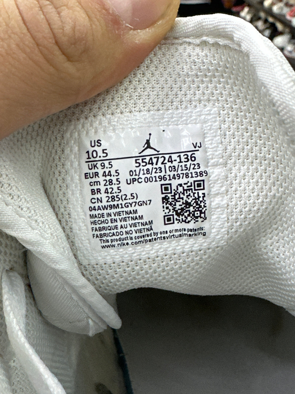 Jordan 1 Mid White Preloved Size 10.5