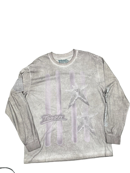 Travis Scott Utopia Tour along Sleeve Dirty Pink Tee