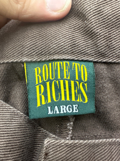 Route To Riches Jean Shorts Brown Preloved