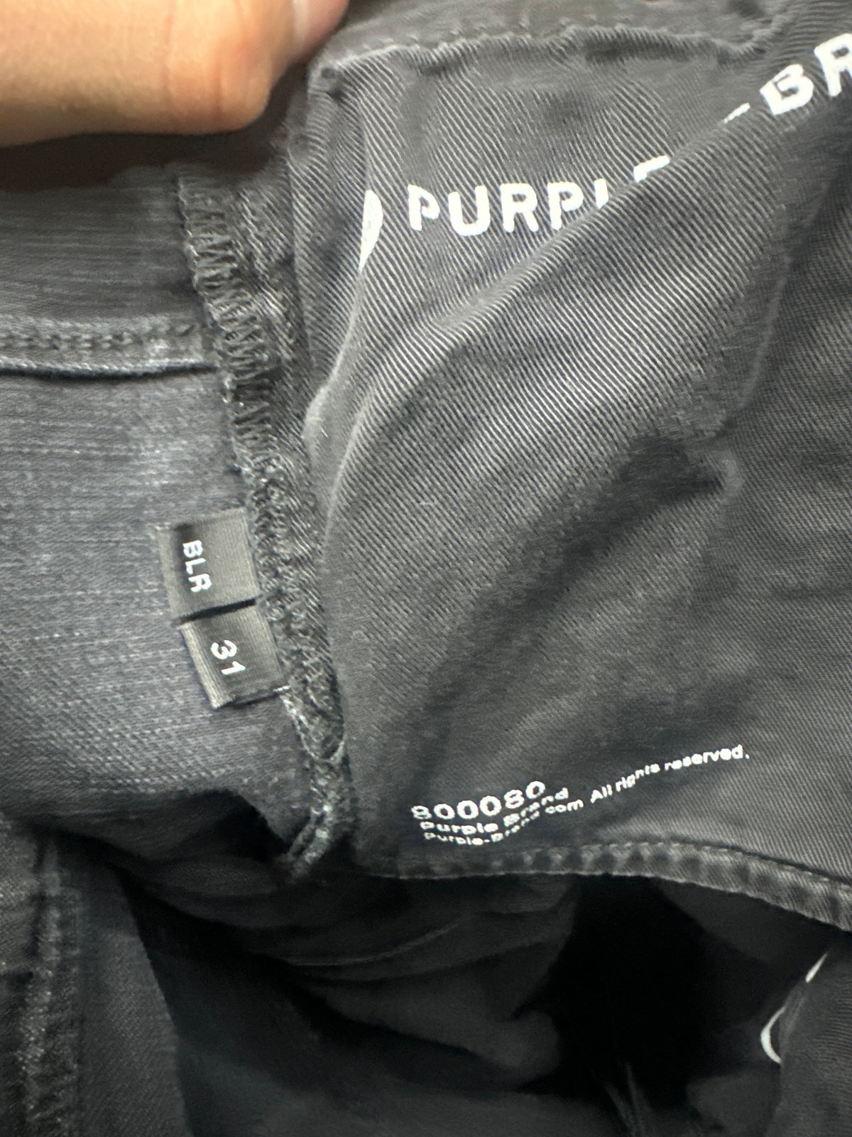 Purple Jeans Black Preloved